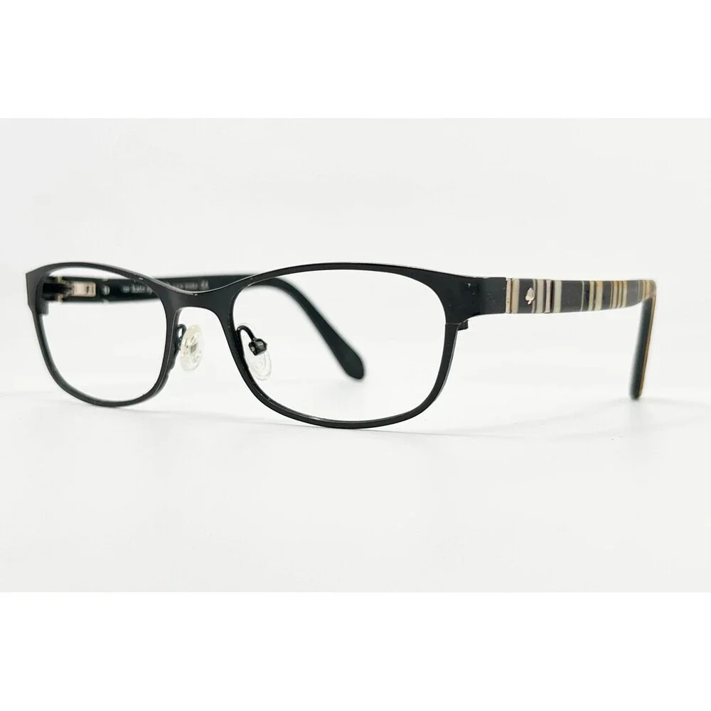 Kate Spade Eyeglass Frames Womens Black Jayla 0QG9 Striped Arms 50-17-135